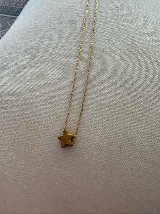 Tmorg Jewelry - Delicate Gold Star Pendant Necklace - Women Jewelry